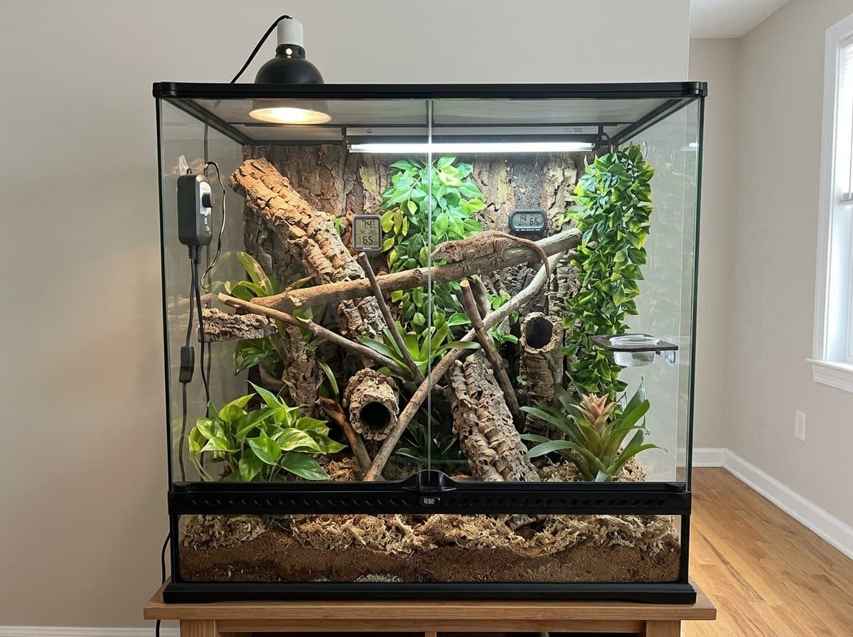 Gargoyle gecko enclosure setup idea