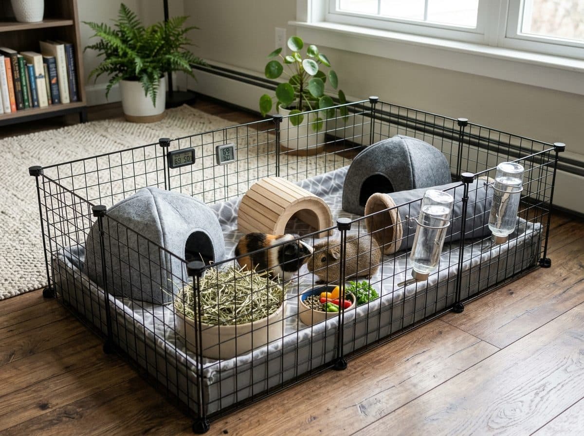 Guinea pig cage setup idea