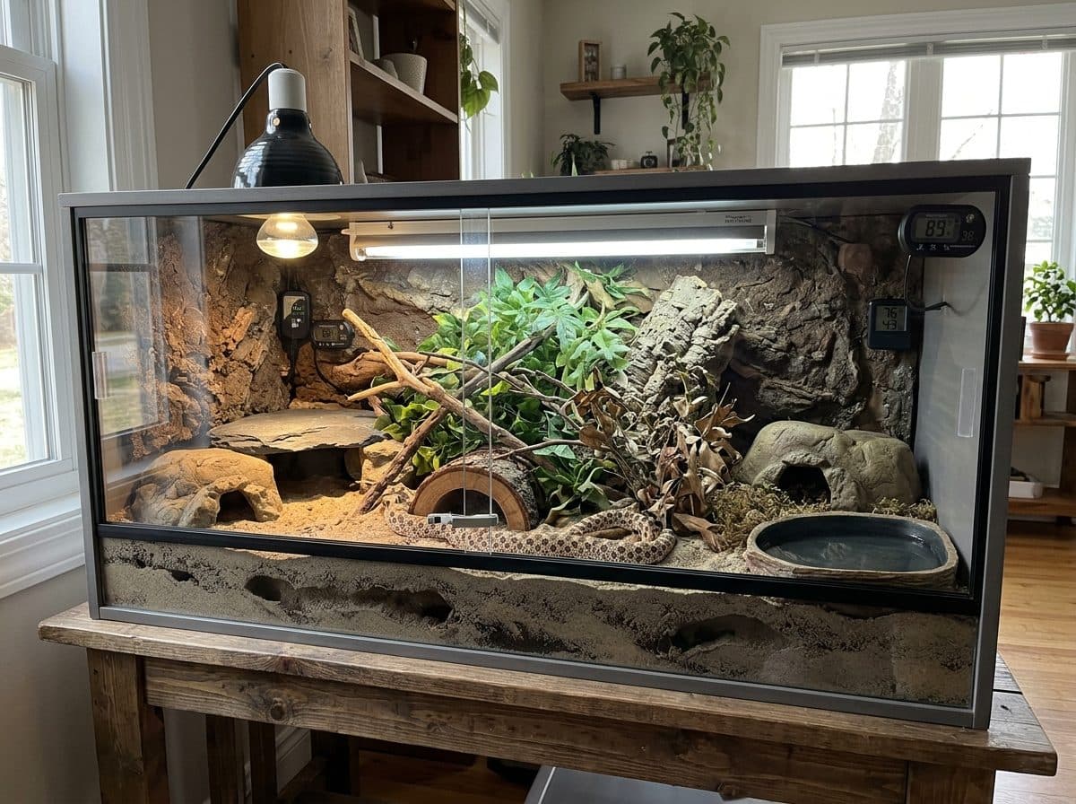 Hognose snake enclosure setup idea