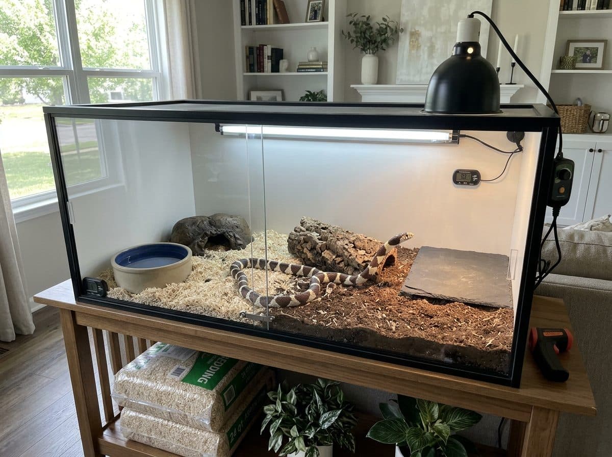 Kingsnake enclosure setup idea