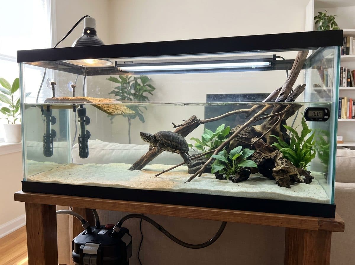 Musk turtle tank setup idea